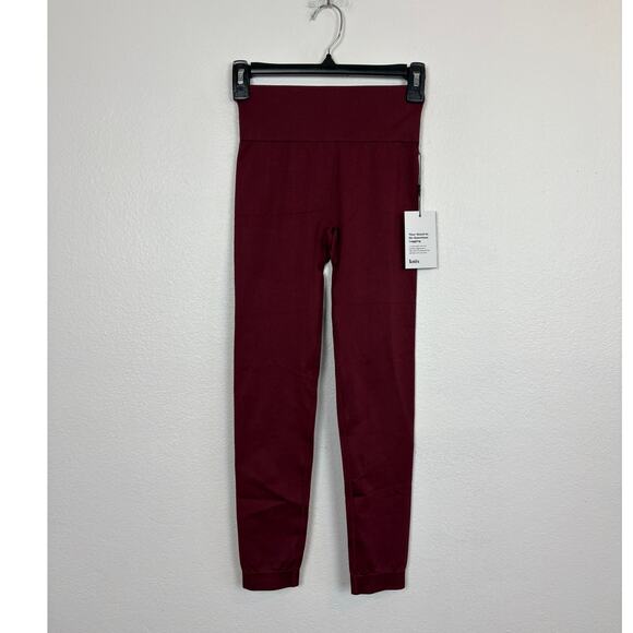 NWT Knix Good to Go Seamless Leggings Dark Cherry Small - Picture 2 of 6